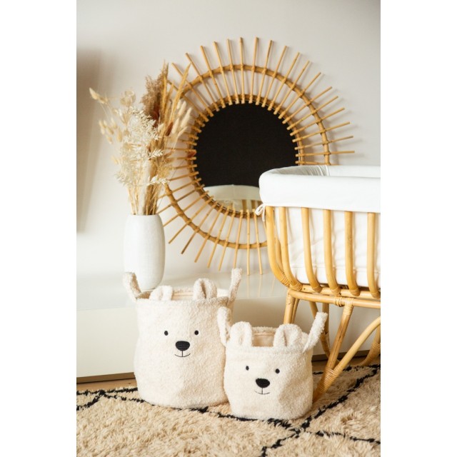Καλάθι αποθήκευσης 30x30x30 cm teddy white