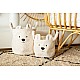 Καλάθι αποθήκευσης 30x30x30 cm teddy white