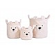 Καλάθι αποθήκευσης 25x20x20 cm teddy white