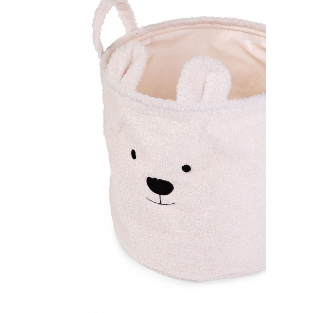 Καλάθι αποθήκευσης 30x30x30 cm teddy white