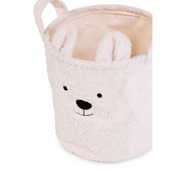 Καλάθι αποθήκευσης 40x40x40 cm teddy white