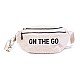 Τσάντα μπανάνας on the go hip bag - teddy white