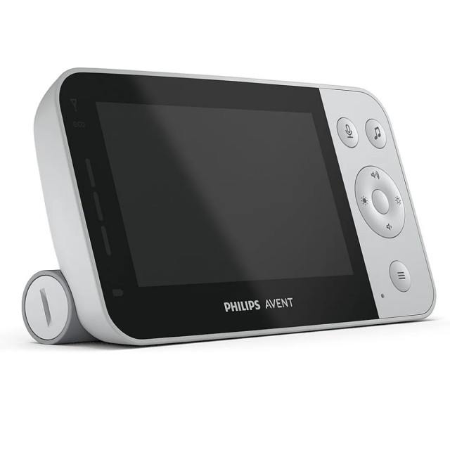 Ψηφιακή οθόνη βίντεο Philips Avent SCD953/26 με κάμερα Full HD με νυχτερινή όραση, ευρυγώνιο φακό 120°, έγχρωμη οθόνη LCD 4,3 ιντσών, σύνδεση με εφαρμογή για κινητά