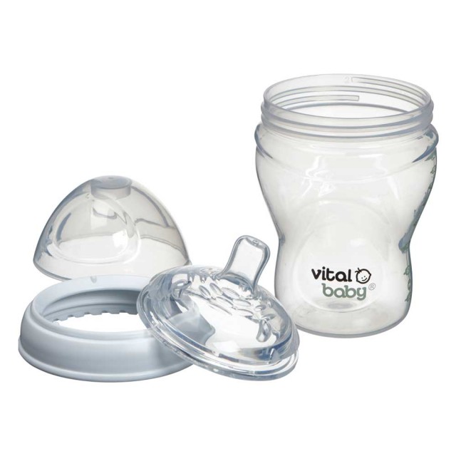 Шишета за хранене 240 ml 2 бр. Vital Baby