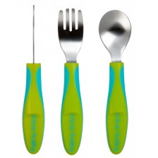 Παιδικά μεταλλικά σκεύη 12m+ Green Vital Baby