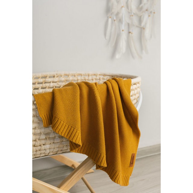 Κουβέρτα Bamboo And Cotton Mustard 100x80cm