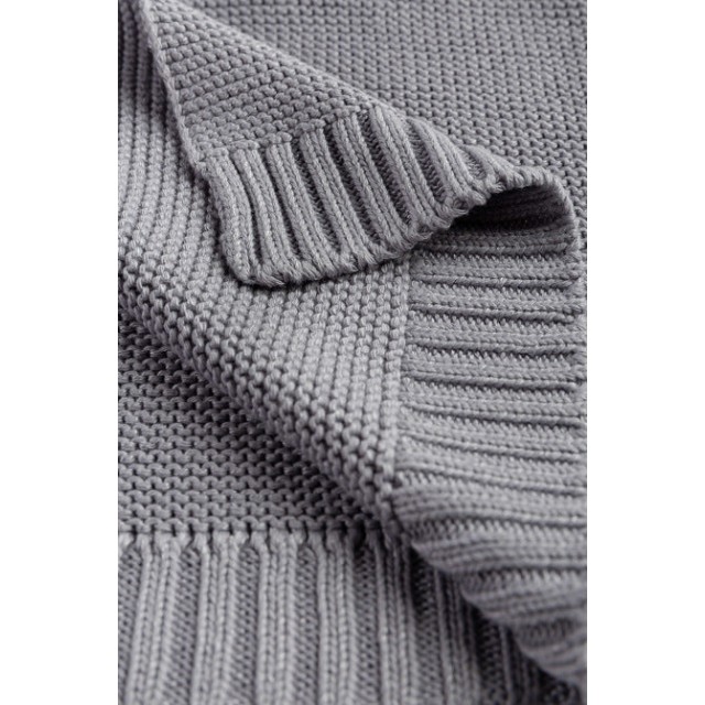 Κουβέρτα Bamboo And Cotton Γκρι 100x80cm