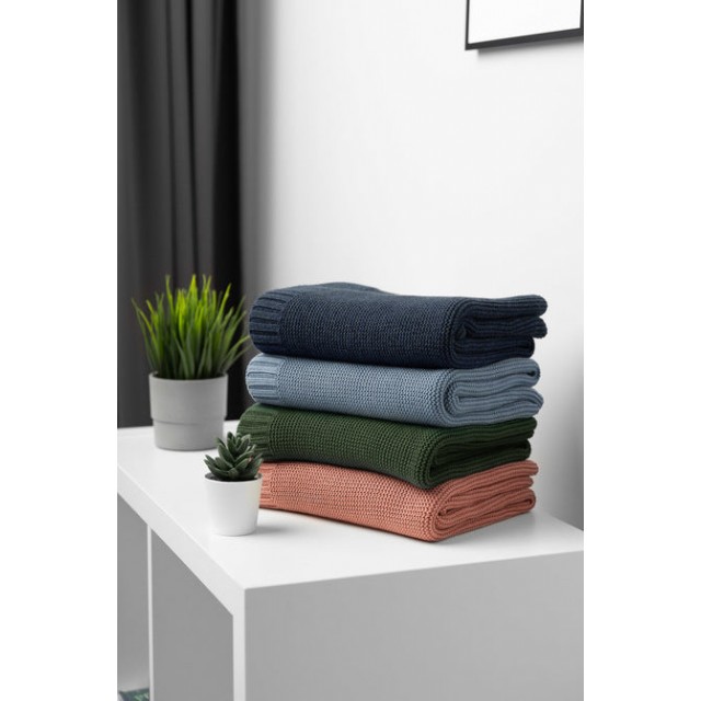 Κουβέρτα Bamboo And Cotton Green 100x80cm