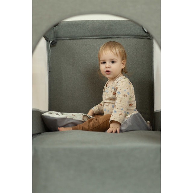 Сгъваема кошара с падаща страна Esti Grey Caretero