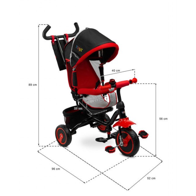 Τρίκυκλο με Γονικό Έλεγχο Timmy Green Caretero Toyz