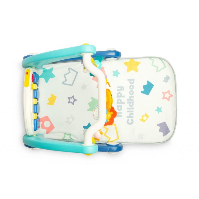 2В1 Проходилка С Музикална Подложка Синя Caretero Toyz