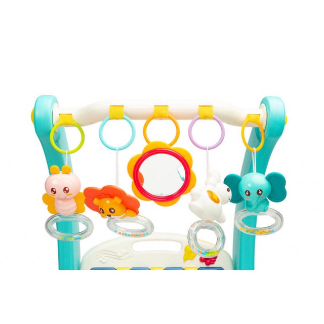 2В1 Проходилка С Музикална Подложка Синя Caretero Toyz