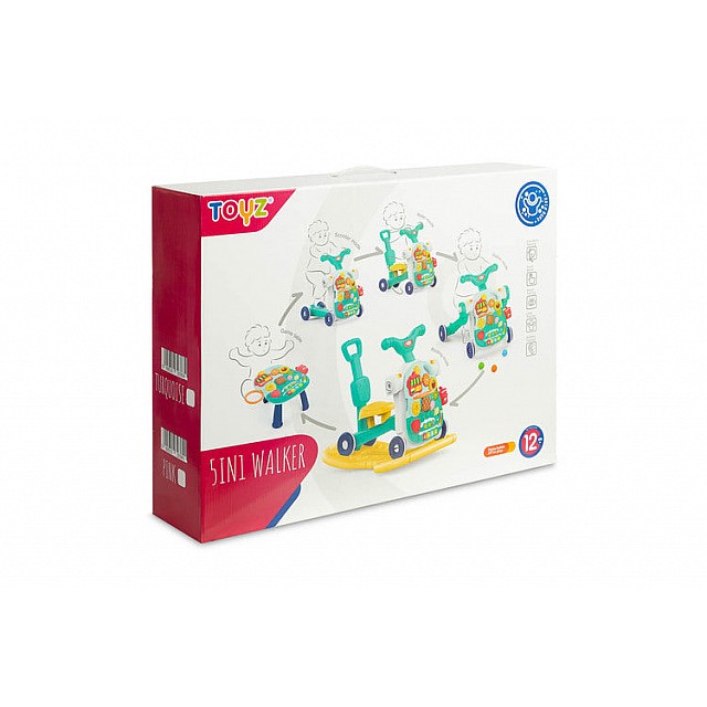 Мултифункционална Проходилка 5В1 Turquise Caretero Toyz