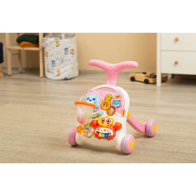 Проходилка 2в1 Spark Pink Caretero Toyz