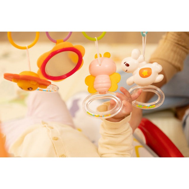 2В1 Проходилка С Музикална Подложка Синя Caretero Toyz