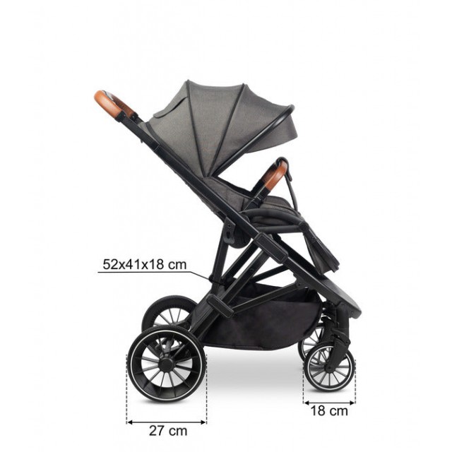 Αναλογία καροτσιού Dark Grey Caretero