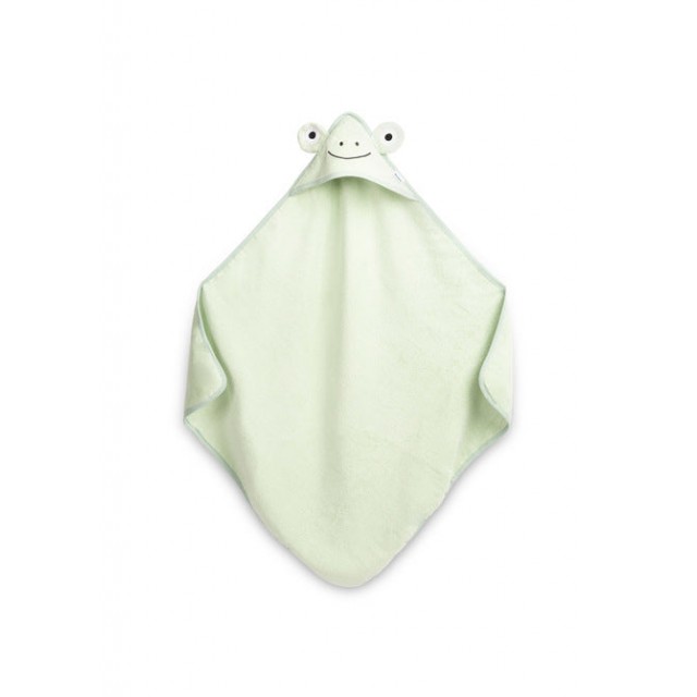 Πετσέτα μπάνιου Frog 90x90cm Πράσινη 100% Βαμβάκι
