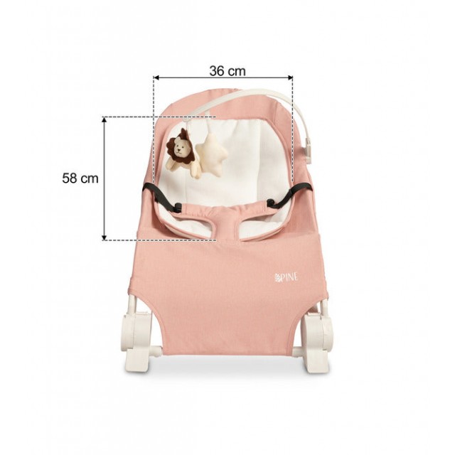 Lounger Bouncer Pine Pink Caretero