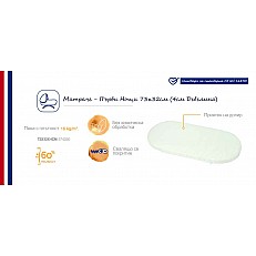 Στρώμα για πορτ-μπεμπέ νεογέννητου 73 x 32 cm (πάχος 4 cm) Candide