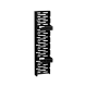 Καλάθι καλωδίων Carmen CR-502 - μαύρο