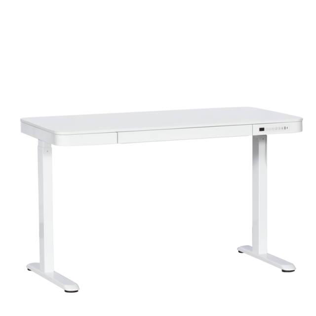 Εργονομικό ρυθμιζόμενο γραφείο Carmen CR-118 E - 140 cm - λευκό
