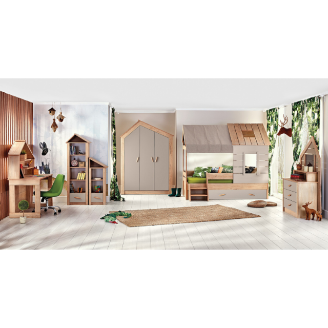 Καλάθι παιχνιδιών MY HOUSE Woodba - πράσινο