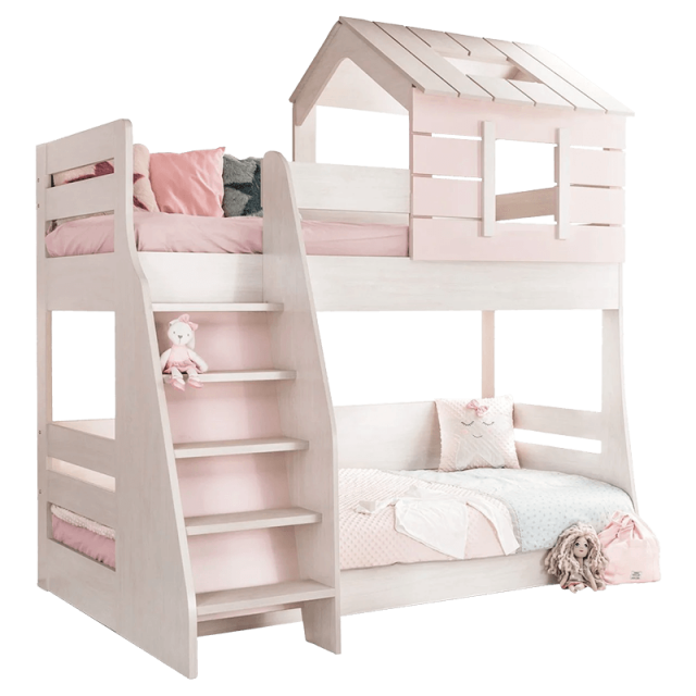 Κουκέτα για παιδιά PINK HOUSE - αριστερά