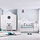 Βρεφική κούνια και παιδικό κρεβάτι 2 in1 BIRD HOUSE 70 x 170