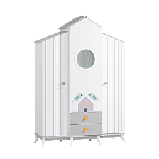 Παιδική ντουλάπα τρίπορτη BIRD HOUSE