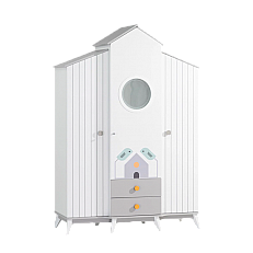 Παιδική ντουλάπα τρίπορτη BIRD HOUSE