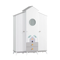 Παιδική ντουλάπα τρίπορτη BIRD HOUSE