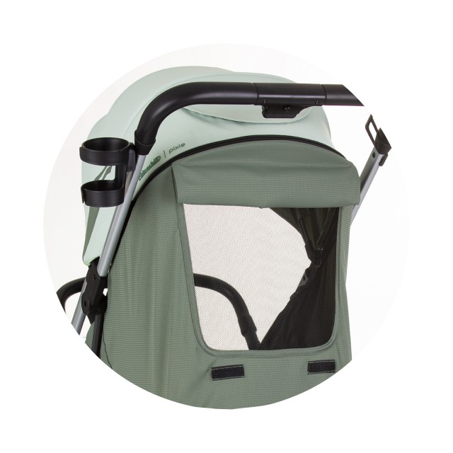 Καρότσι μωρού 22 κιλά "PIXIE" παστέλ πράσινο