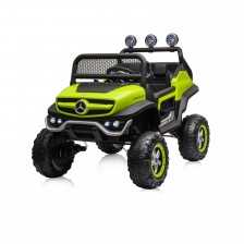 Ηλεκτροκίνητο τζιπ Mercedes UNIMOG πράσινο EVA, δερμάτινο