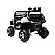 Акумулаторен джип Mercedes UNIMOG бял EVA, кожена