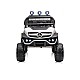 Акумулаторен джип Mercedes UNIMOG бял EVA, кожена
