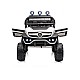 Акумулаторен джип Mercedes UNIMOG бял EVA, кожена