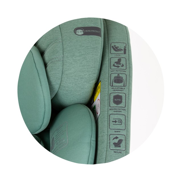 Καθίσματα αυτοκινήτου 360 I-size 40-150 TORINO πράσινο