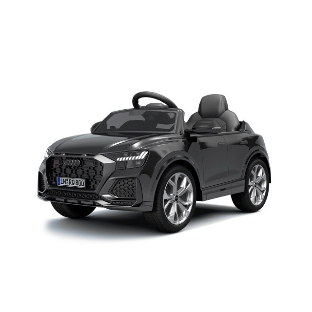 Акумулаторна кола AUDI RS Q8,EVA гуми,кожена,черна