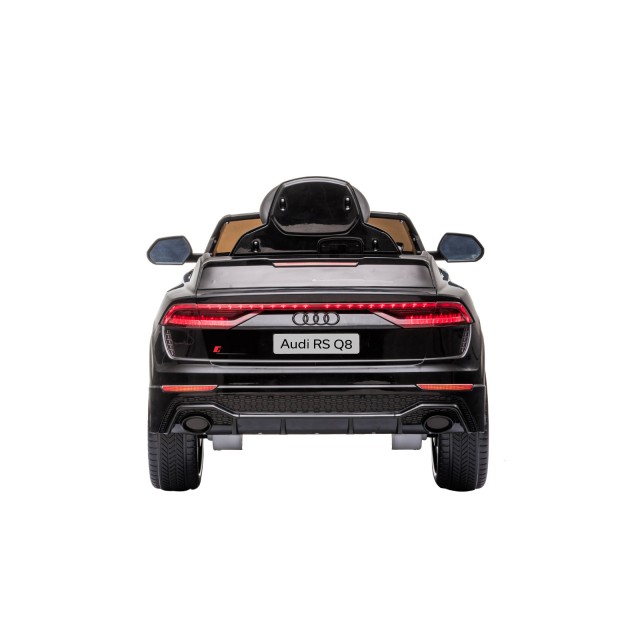 Акумулаторна кола AUDI RS Q8,EVA гуми,кожена,черна