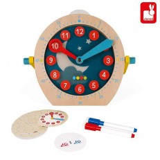 Ξύλινο Εκπαιδευτικό Ρολόι What Time Is It Essentiel
