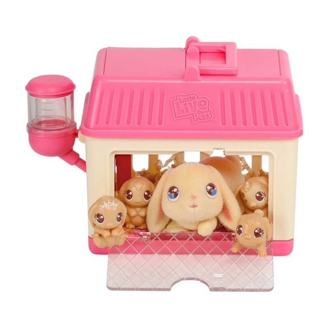 Little Live Pets Bunny σπίτι και βρεφικές εκπλήξεις Mama Surprise Minis
