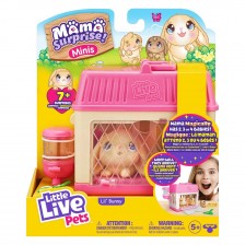 Little Live Pets Bunny σπίτι και βρεφικές εκπλήξεις Mama Surprise Minis