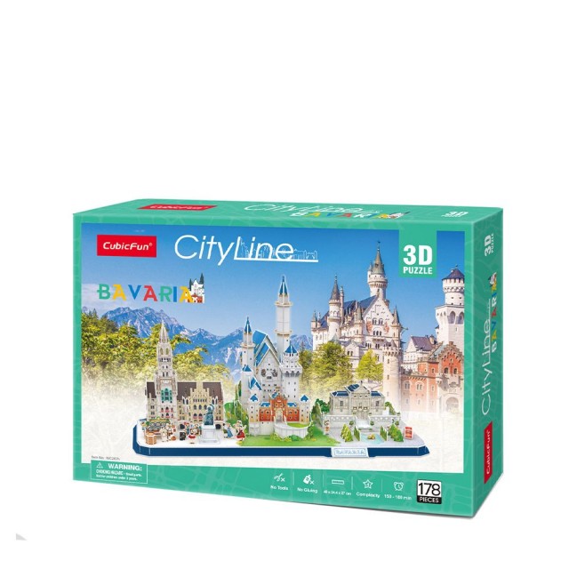 CubicFun 3D Puzzle CITY LINE BAVARIA