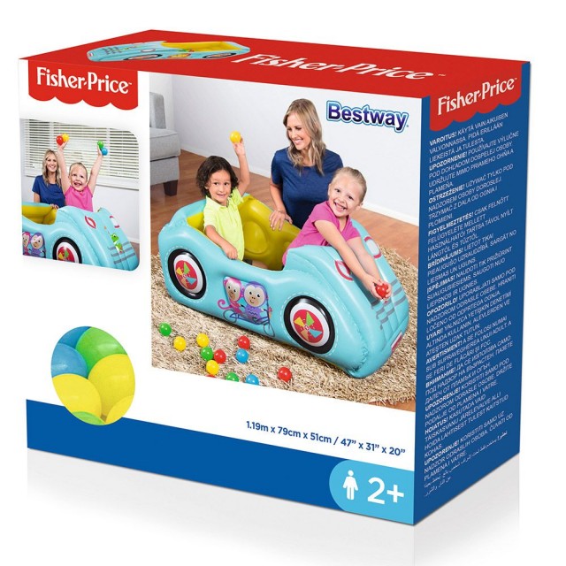 BESTWAY Φουσκωτό αυτοκίνητο με 25 μπάλες
