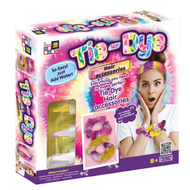 AM-AV Tie-Dye Fashion Time Tie-Dye Hair Ties