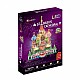 3D Puzzle Καθεδρικός Ναός του Αγίου Βασιλείου (Ρωσία) 224 ώρες. LED εσωτερικά