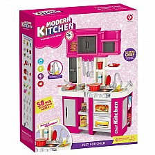 Home Chef κουζίνα με ρεαλιστικές λειτουργίες 60h. ροζ