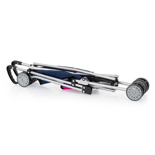 BAYER BUGGY καρότσι κούκλας μπλε με μονόκερο 27x51x55cm.