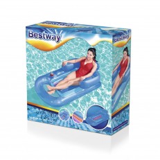 BESTWAY Φουσκωτό στρώμα Οβάλ με πλάτη DESIGNER