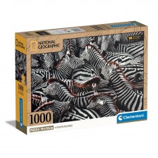 ΚΛΕΜΕΝΤΟΝΙ 1000χ. Παζλ Zebra του National Geographic